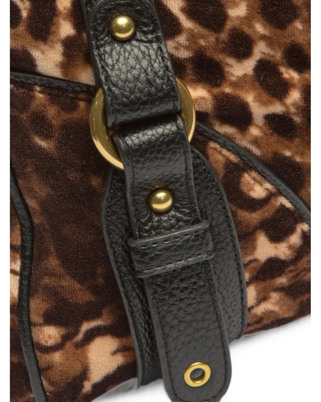 Juicy Couture Blue Leopard-Print Chain-Handle Tote Bag