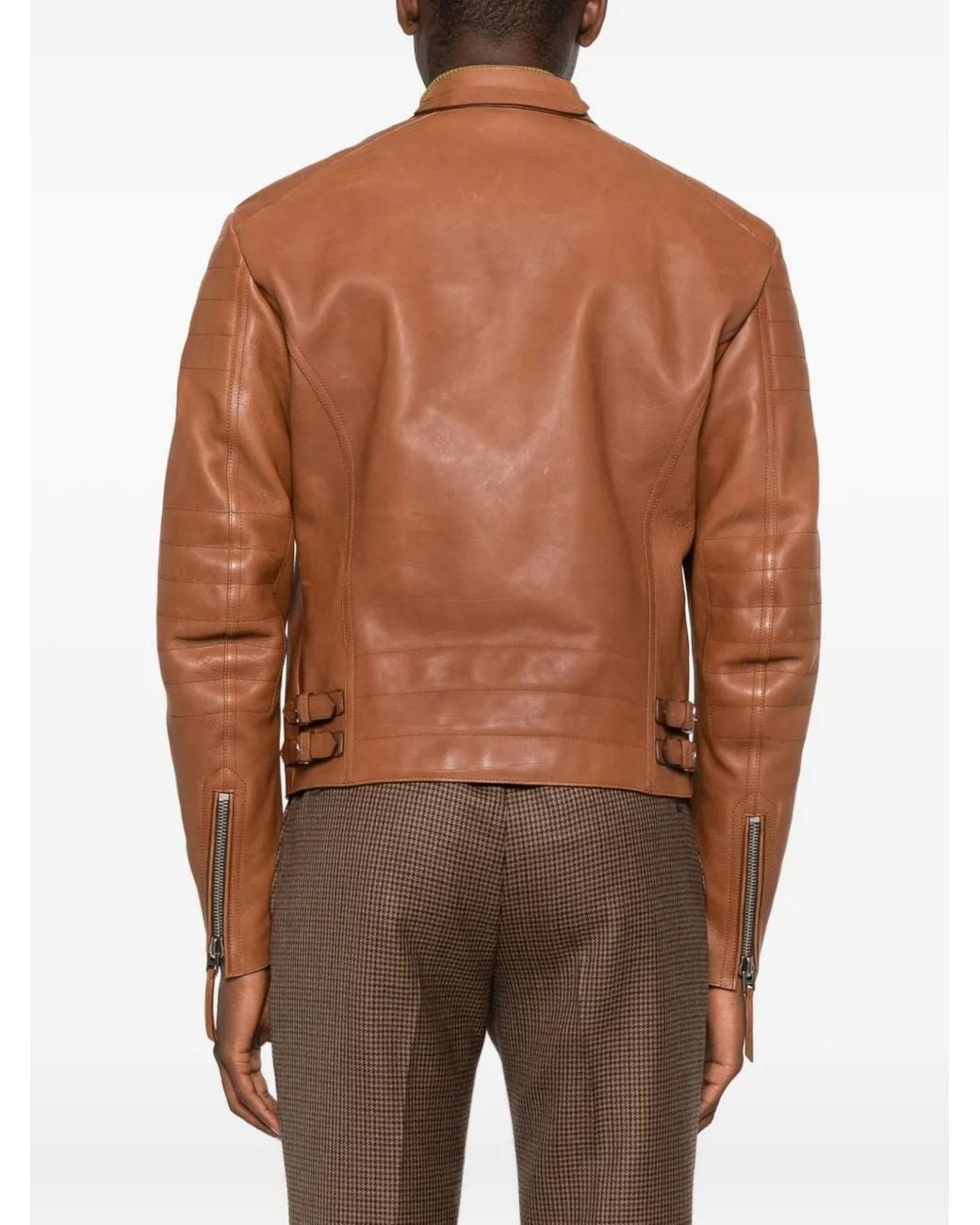 Tom Ford Brown Leather Jackets for men