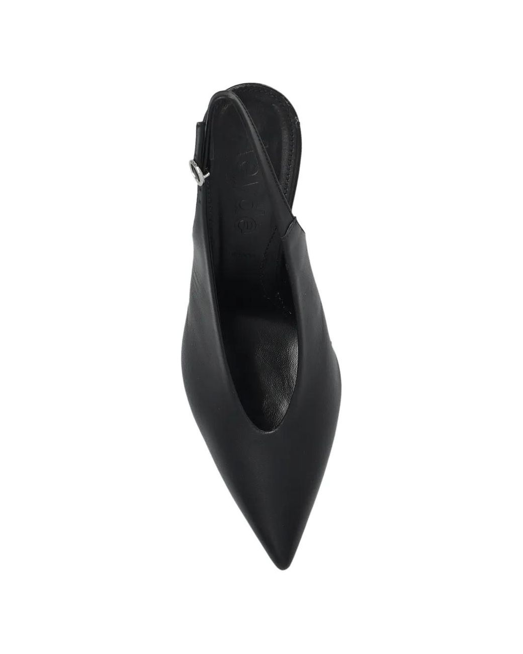 Aeyde Black Leather Heeled Shoes 'Carla'