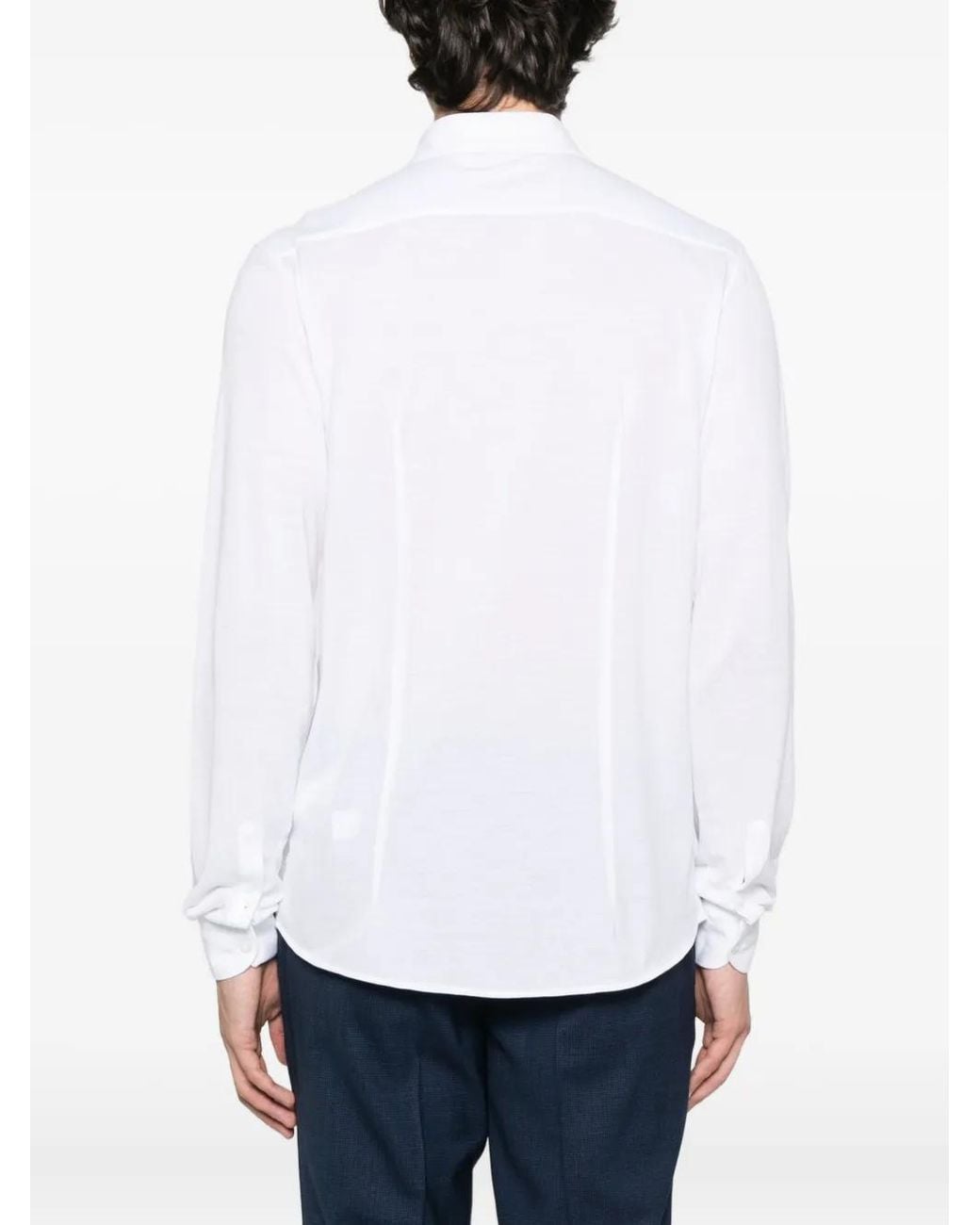 Gran Sasso Button-Down Overhemd in het White voor heren