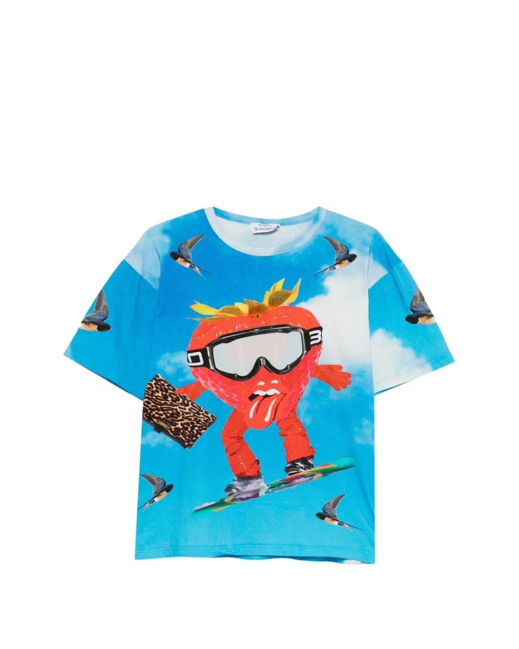 The Artistylist Blue Cotton T-Shirt