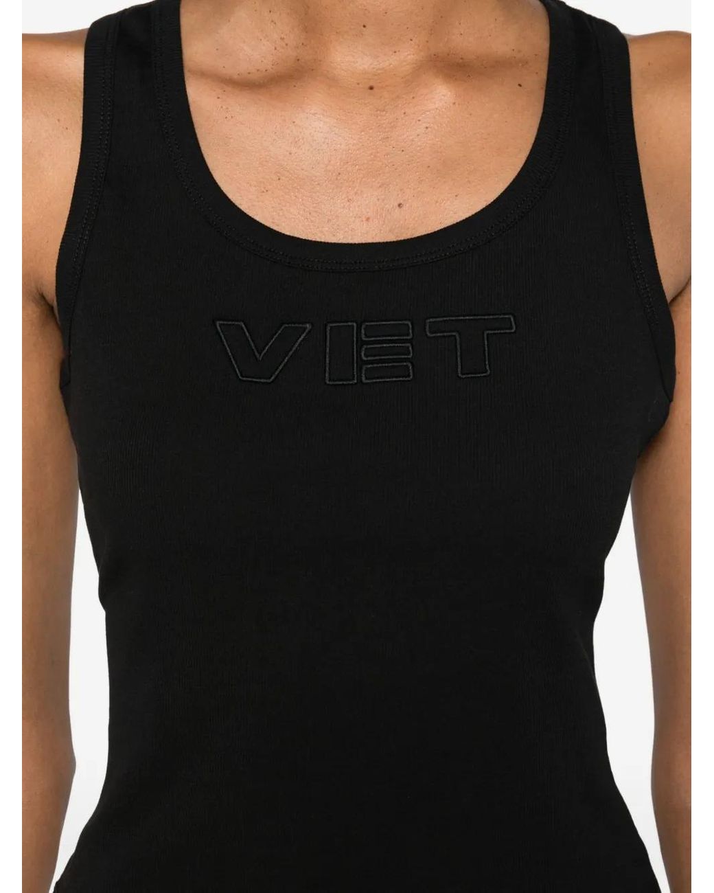 Vetements Black Vet Tanktop