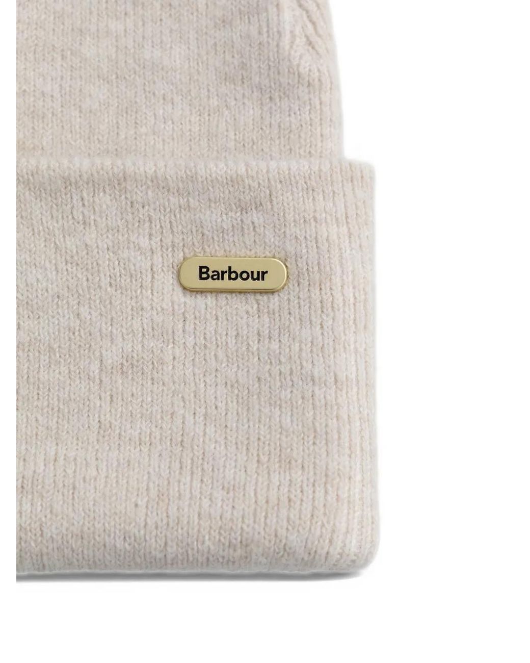 Barbour White Winona Beanie And Scarf Gift Set