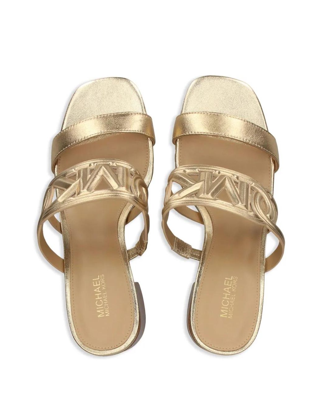 MICHAEL Michael Kors Brown Sandalen Mit Logo-Patch