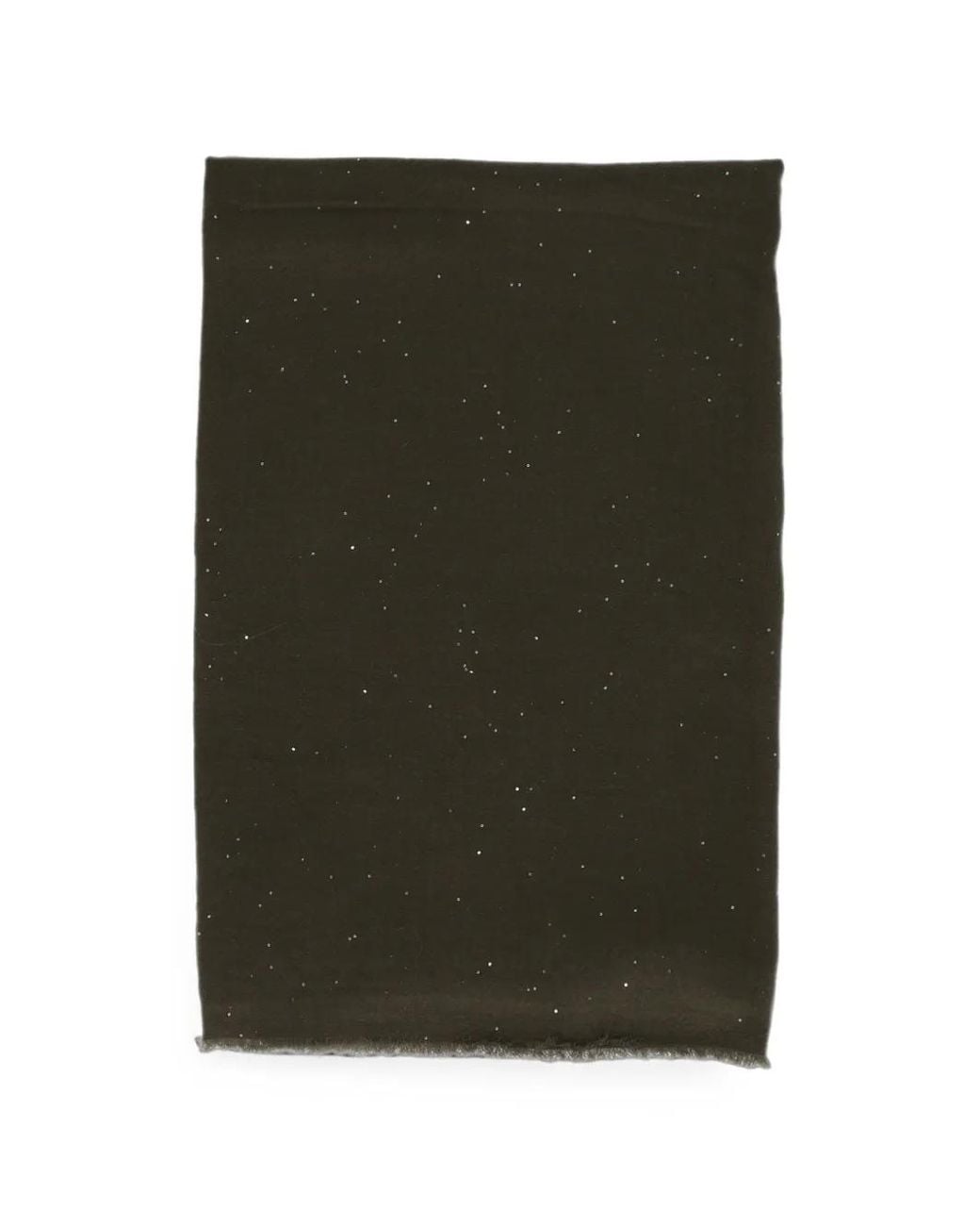 Faliero Sarti Green Raissa Sequin-Embellished Frayed Scarf