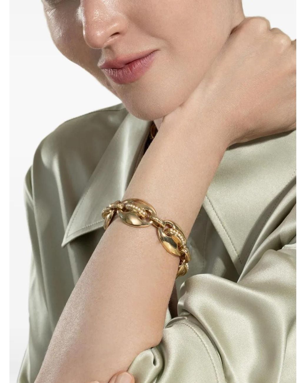 Gas Bijoux Metallic Mini Cophea Pearl Bracelet