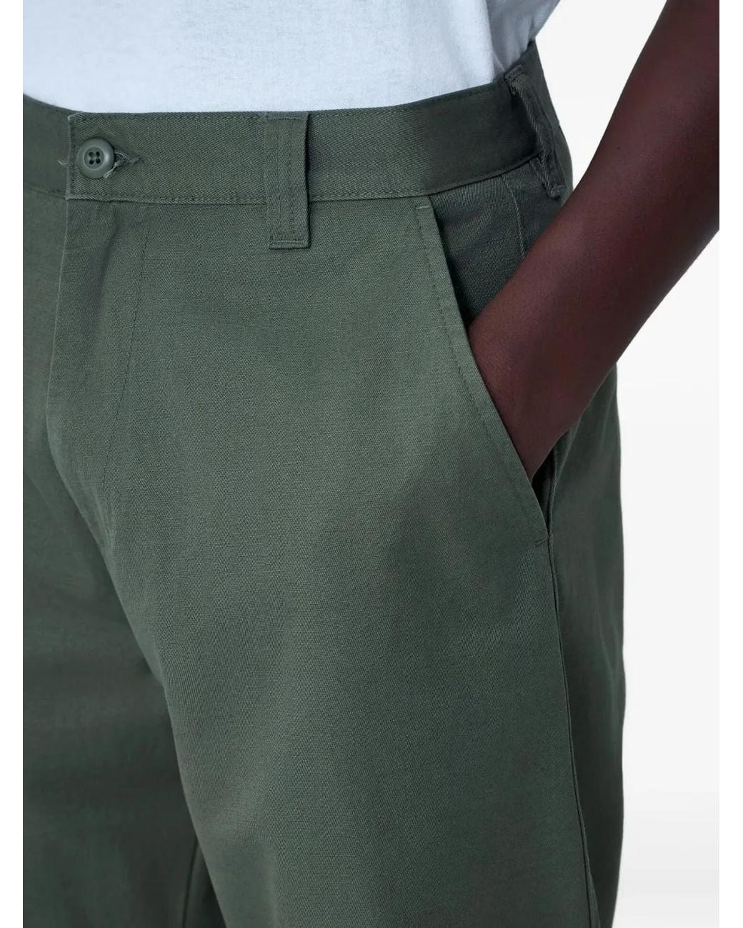 Carhartt Green Wide-Leg Five-Pocket Jeans for men