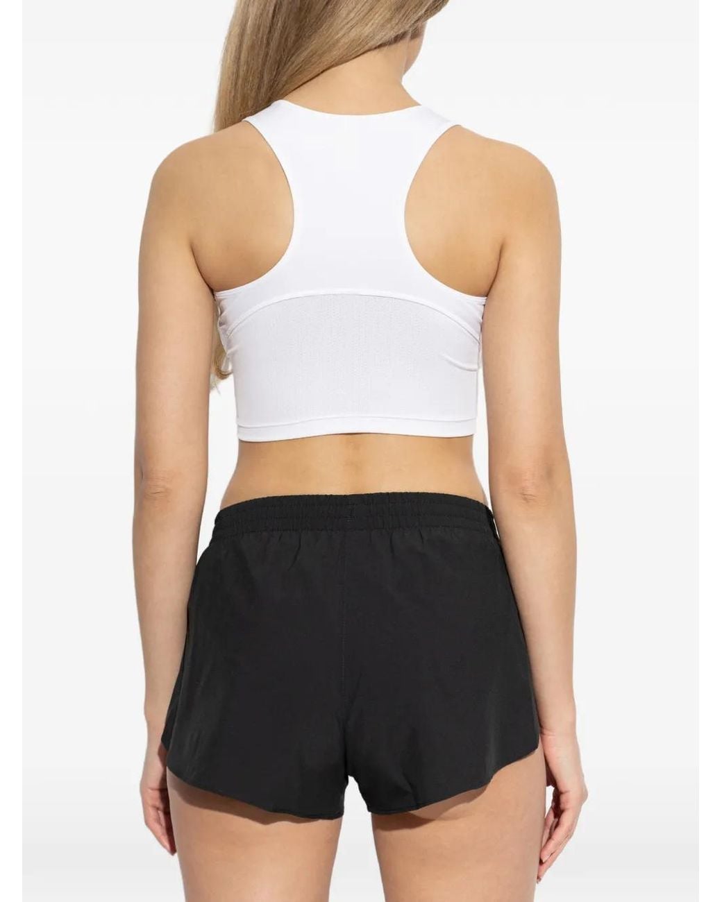 Adidas White Adizero Essentials Running Crop Top