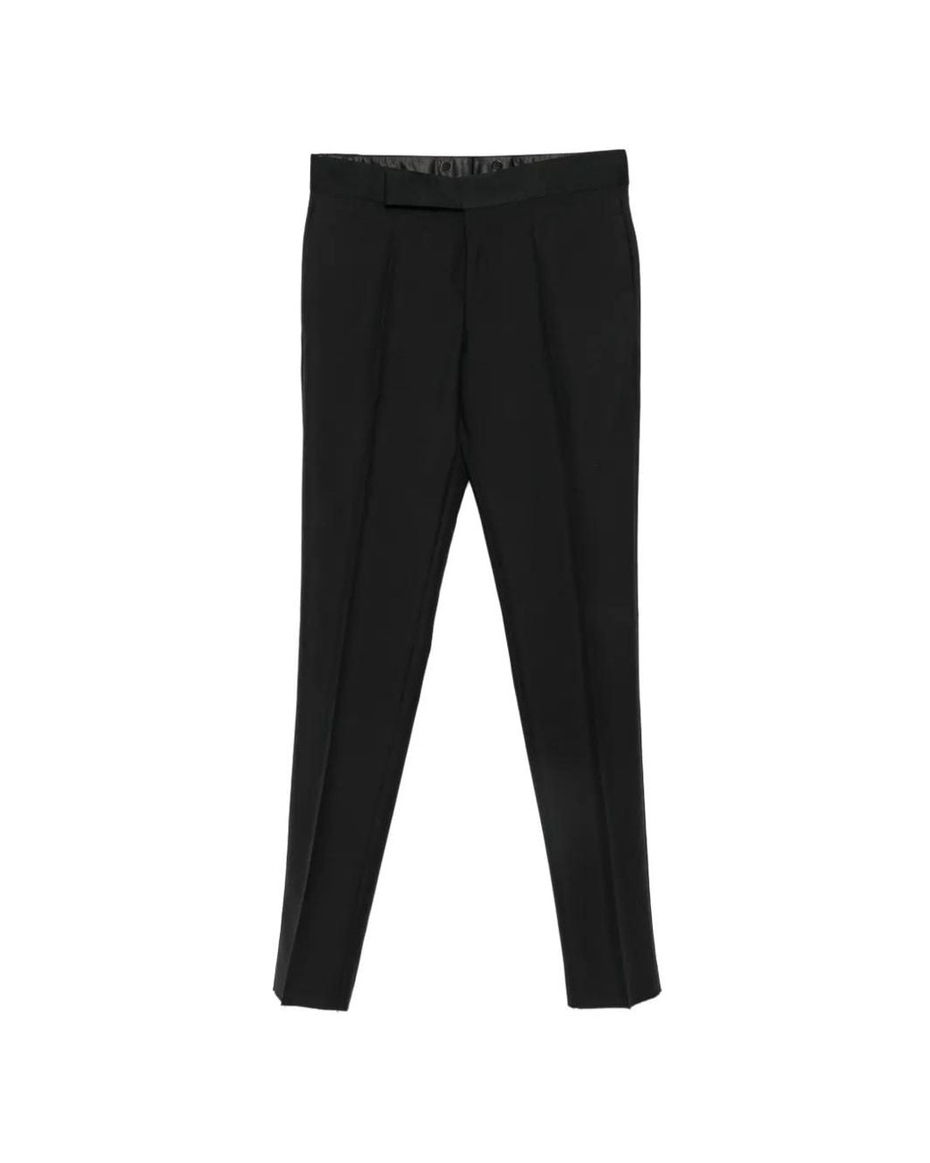 Emporio Armani Black Pantalon À Bandes Contrastantes for men