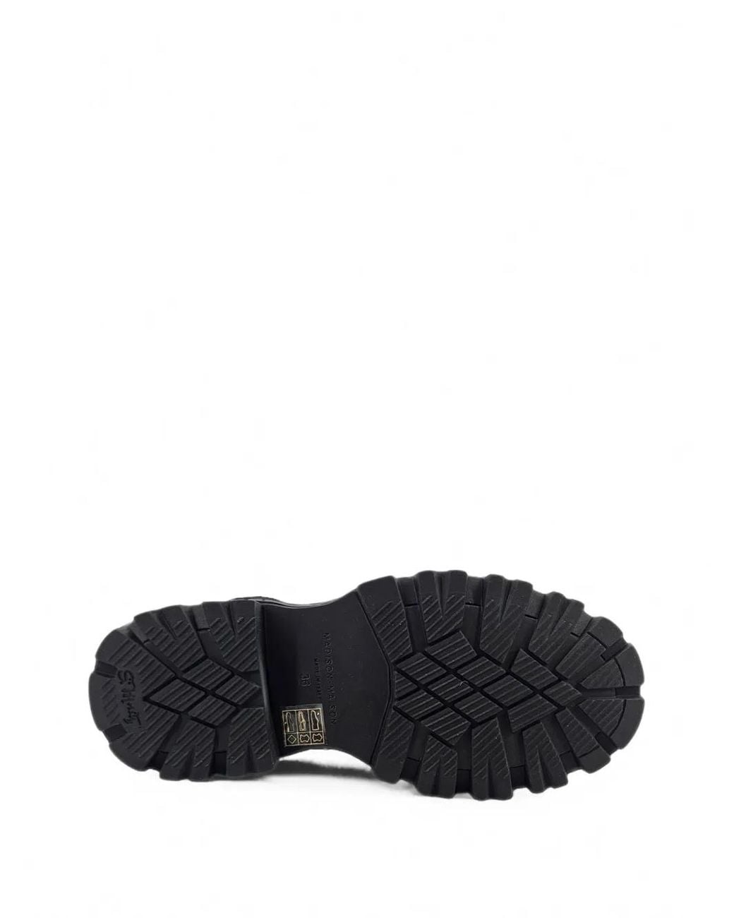 Madison Maison Black Buckled Chain-Detail Boots