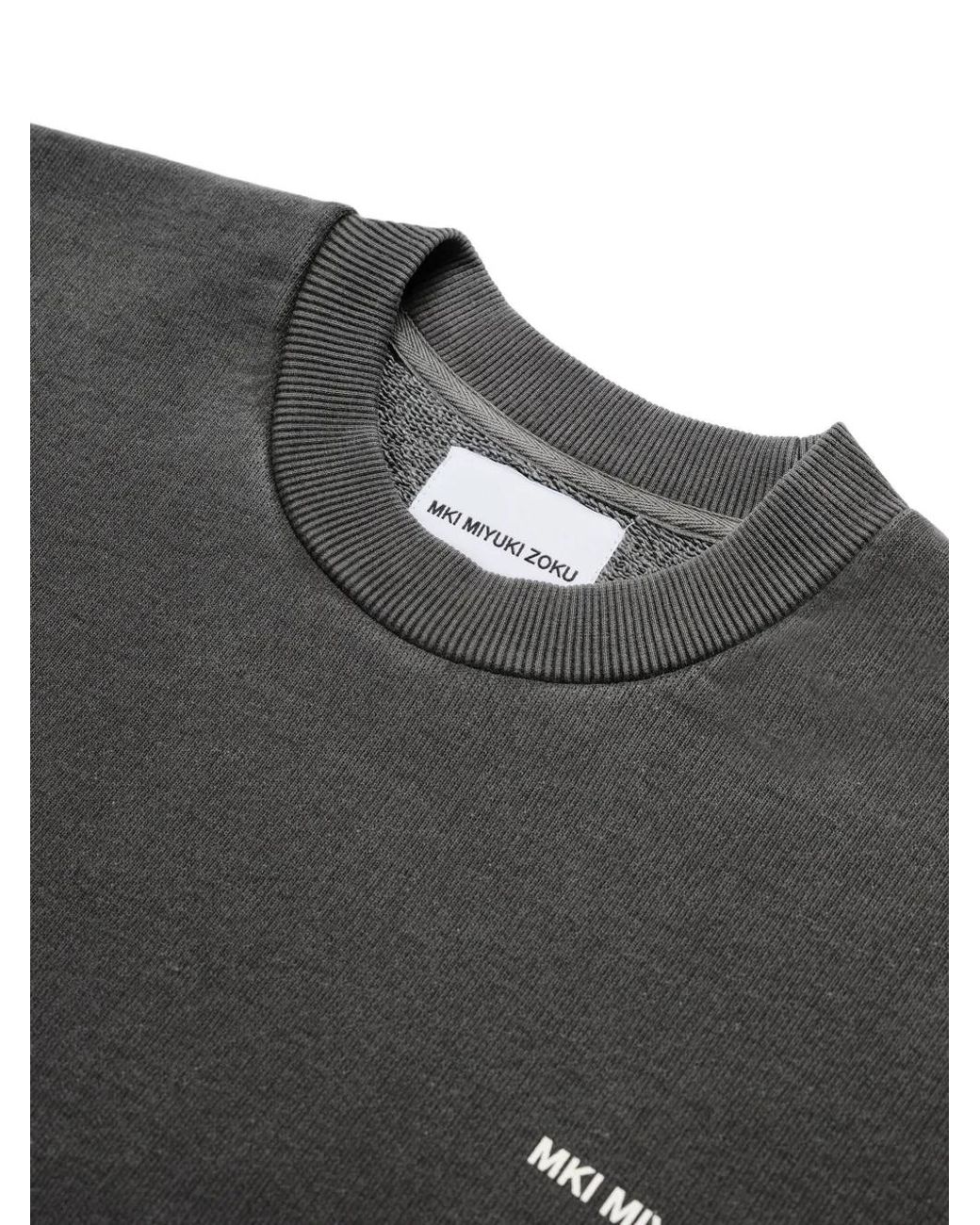 MKI Miyuki-Zoku Gray Uniform Crew-Neck Sweatshirt for men