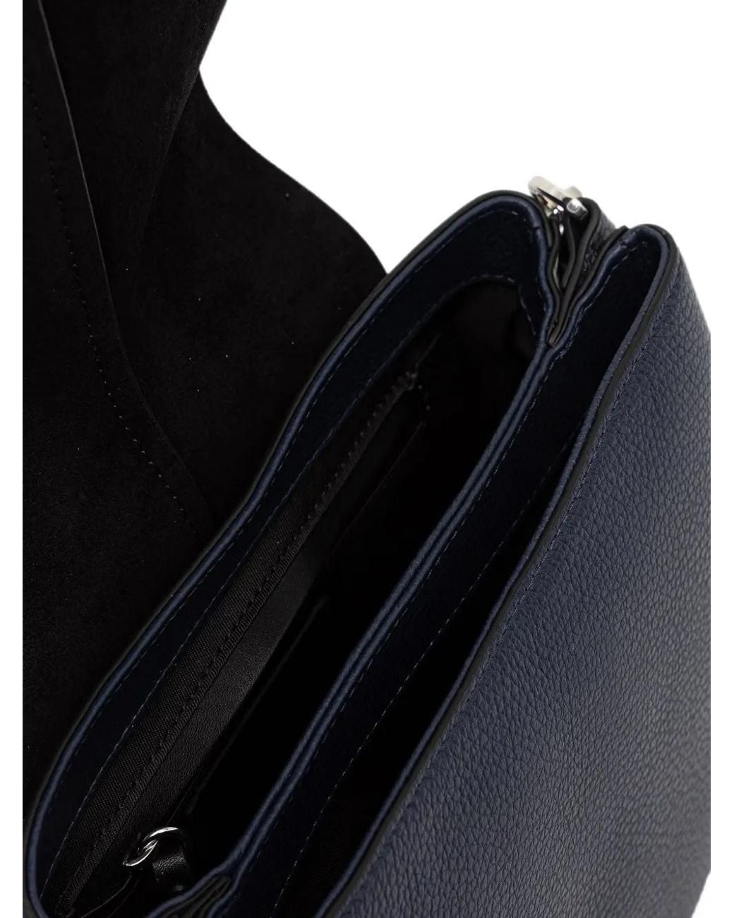 Gianni Chiarini Blue Medium Helena Round Grained-Leather Shoulder Bag