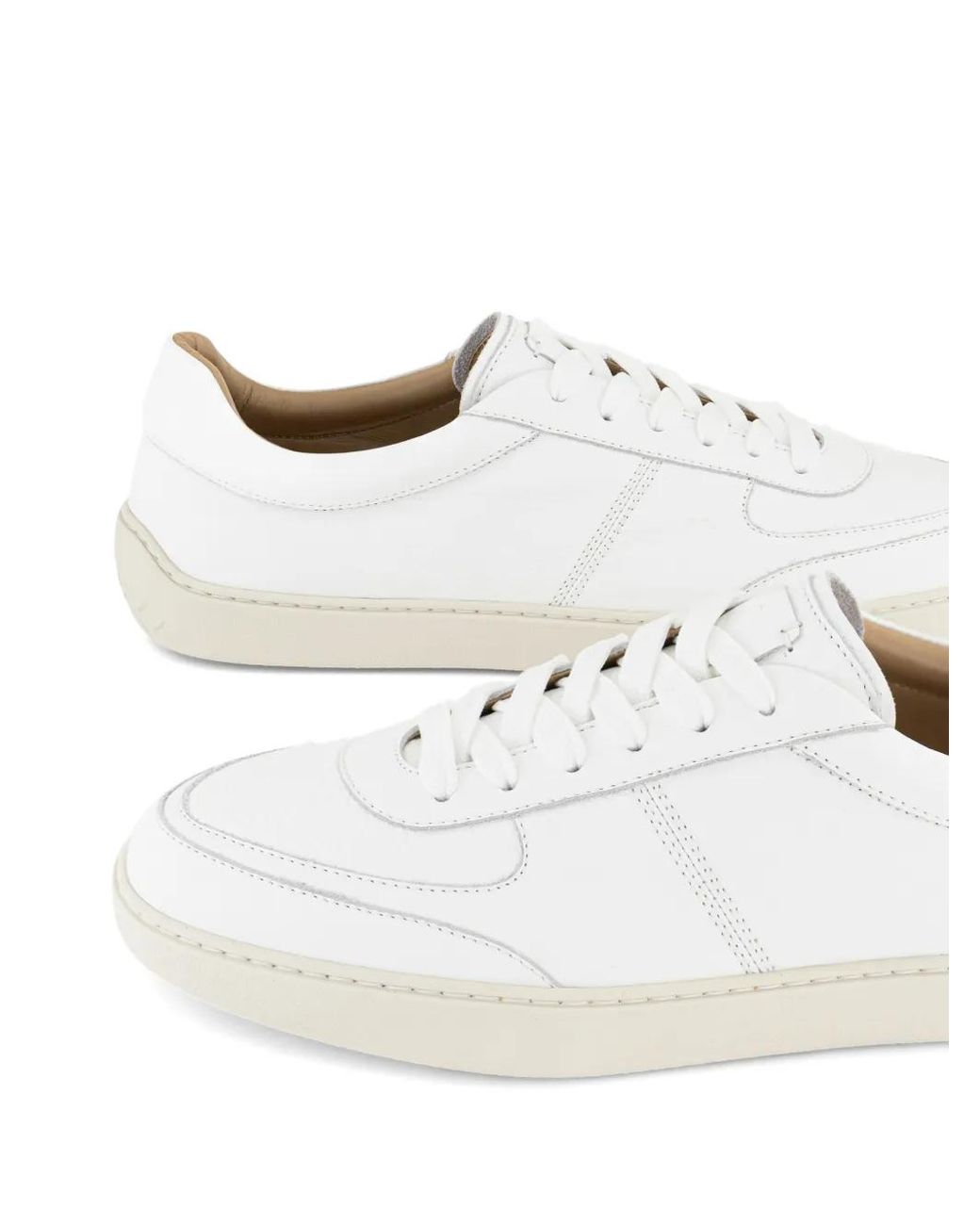 Band of Outsiders White Baskets Corso À Empiècements for men