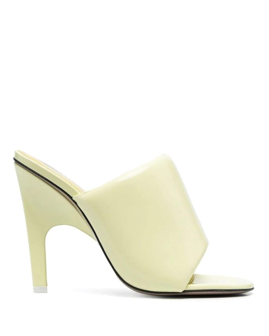 The Attico Natural Rem 120Mm Open Toe Mules