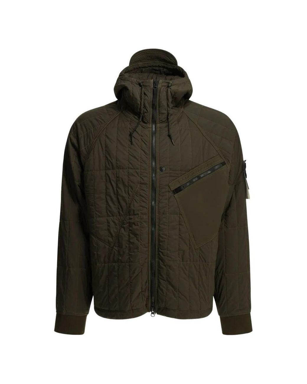 Stone Island Green 4100015 Ultralight Nylon Quilted-Tc Jacket for men