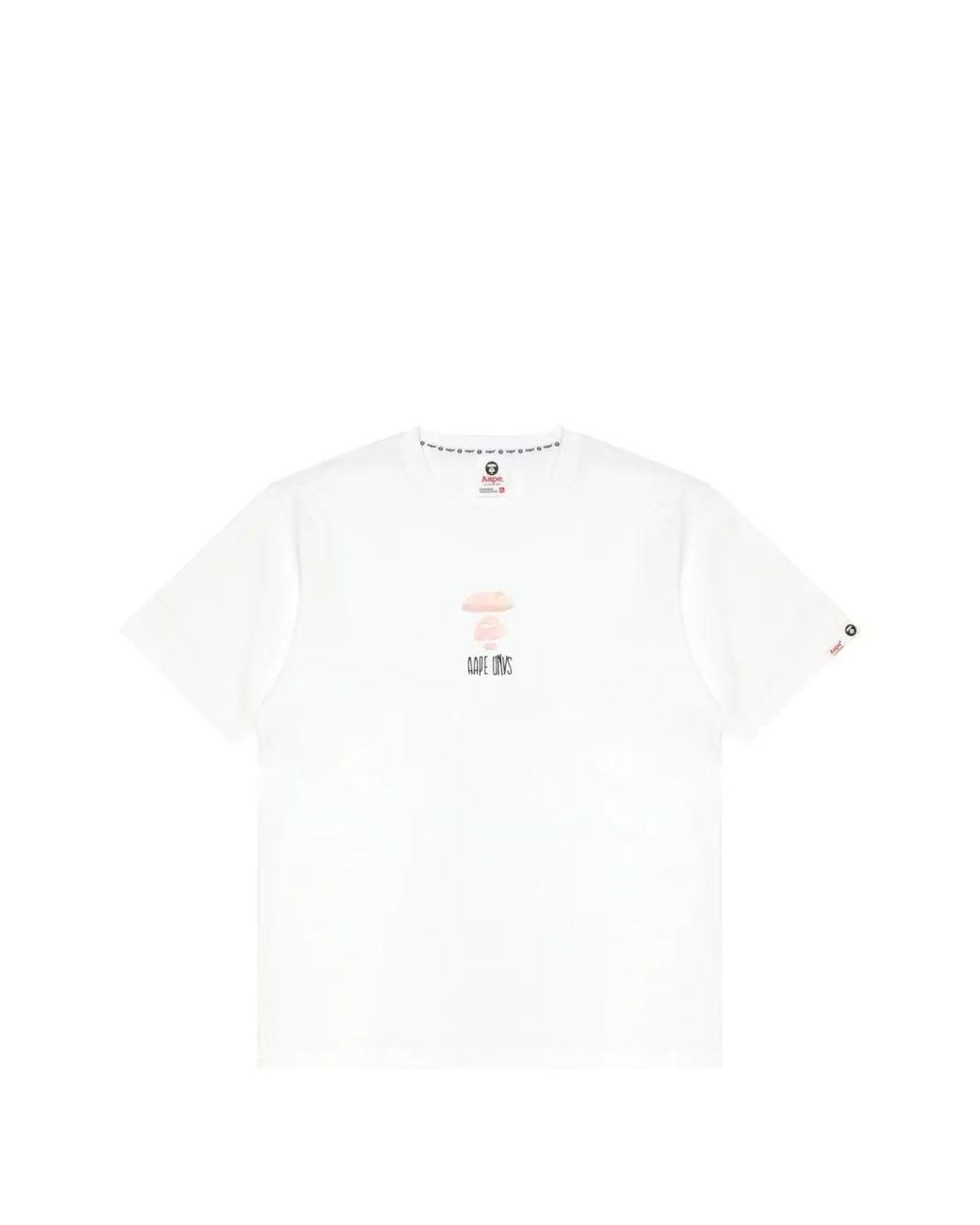 Aape By A Bathing Ape White Graphic T-Shirt for men