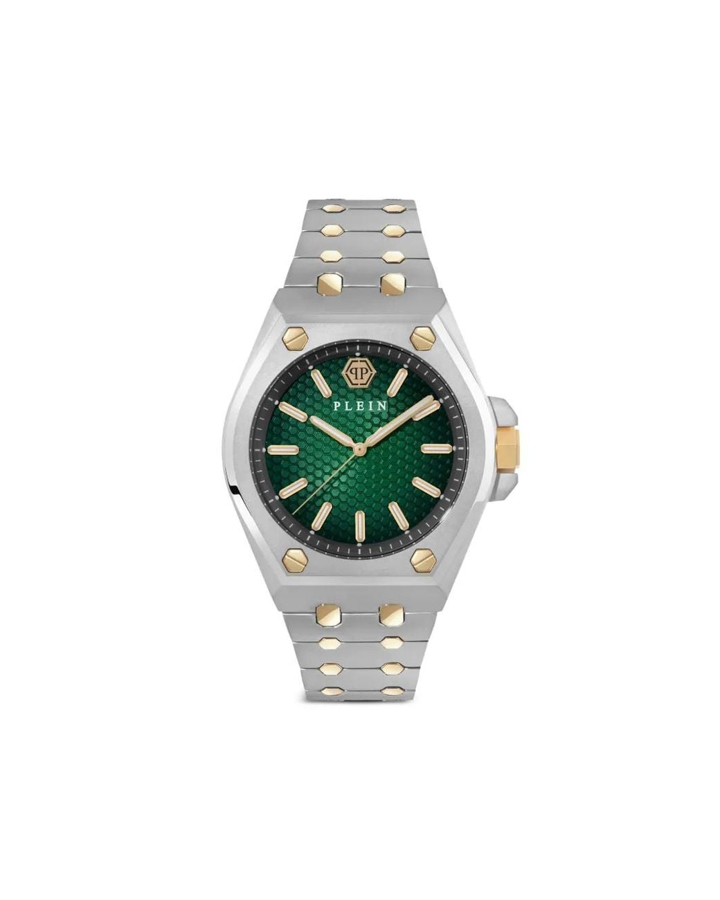 Philipp Plein Green Stainless Steel 43Mm Watch for men