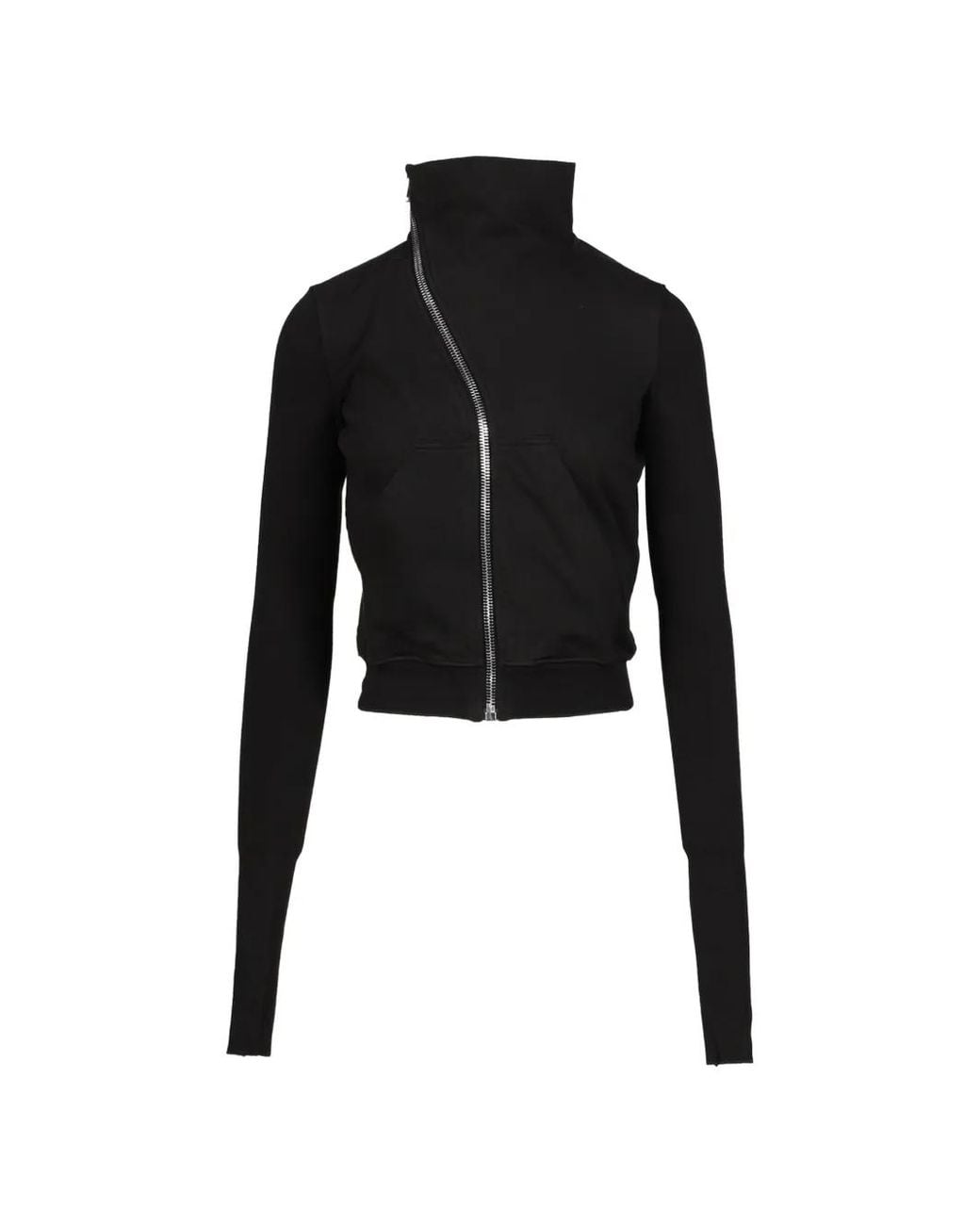 Rick Owens Black Mountain Asymmetric Hoodie