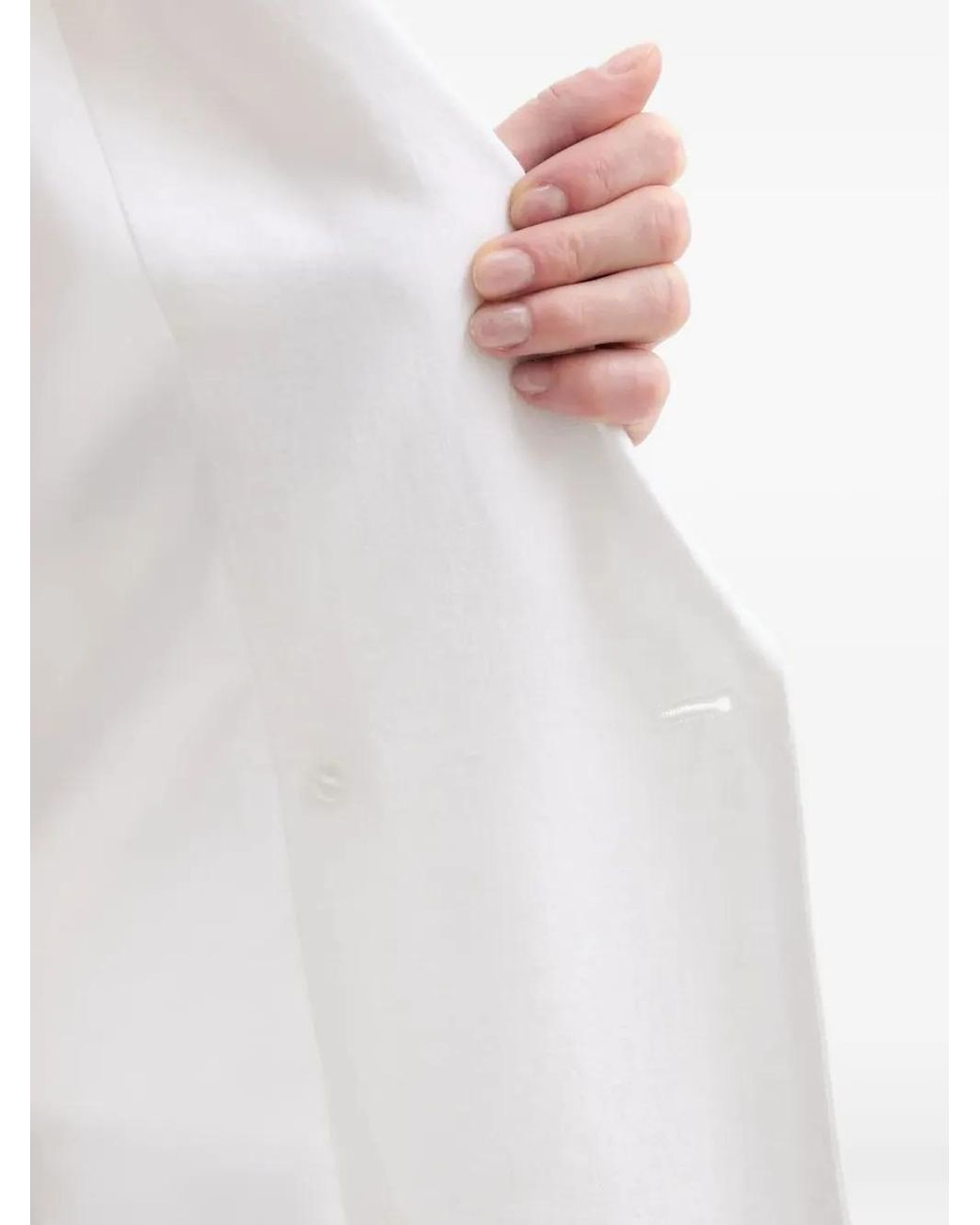 Gestuz White Double-Breasted Blazer