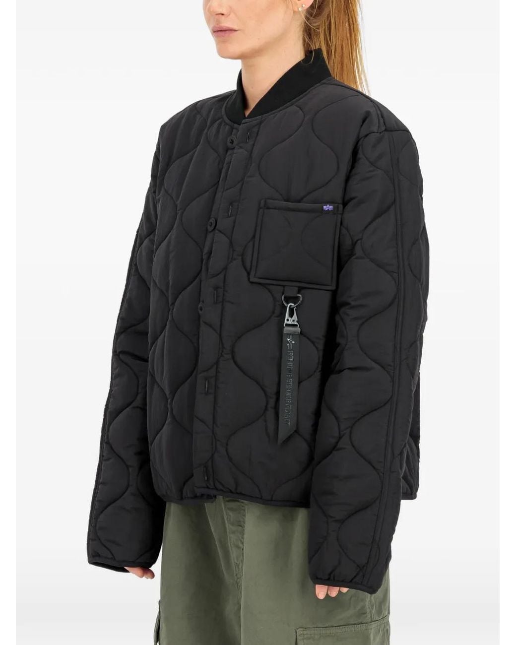 Alpha Industries Black Cwu-9/P Quilted Jacket