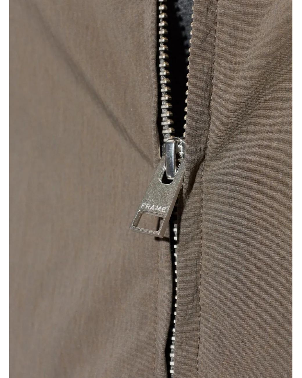 FRAME Brown Stand-Up Collar Jacket for men