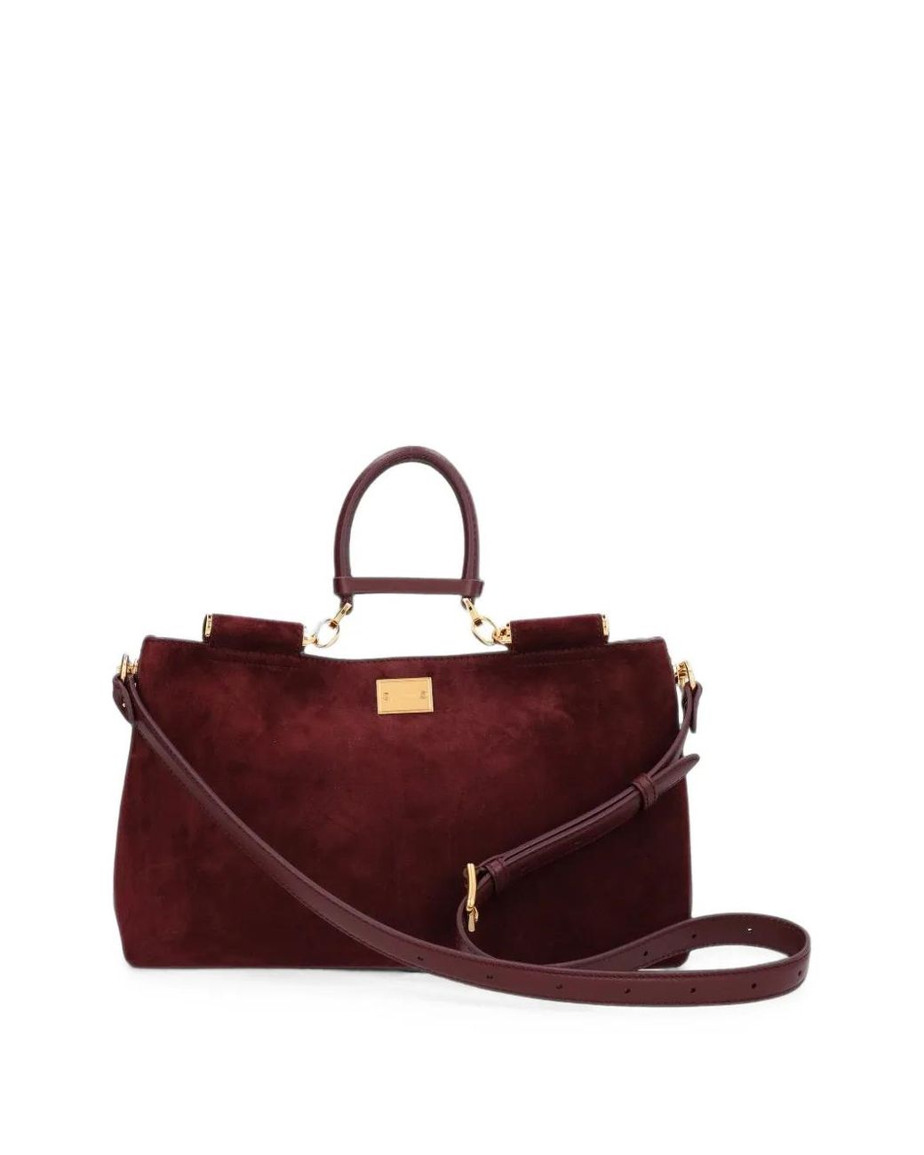 Dolce & Gabbana Purple Sicily Leather Shoulder Bag