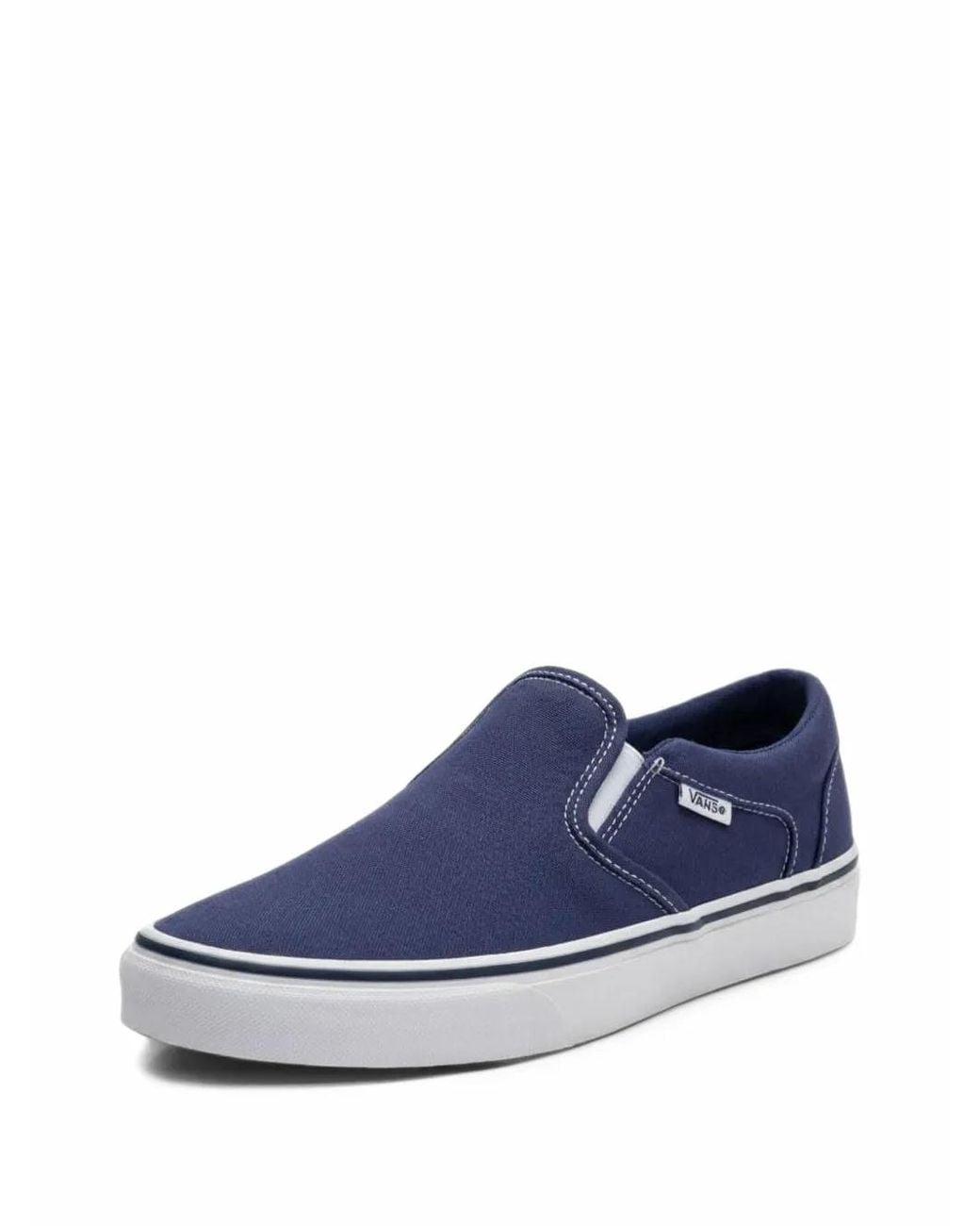 Vans Blue Asher Slip-On Sneakers for men