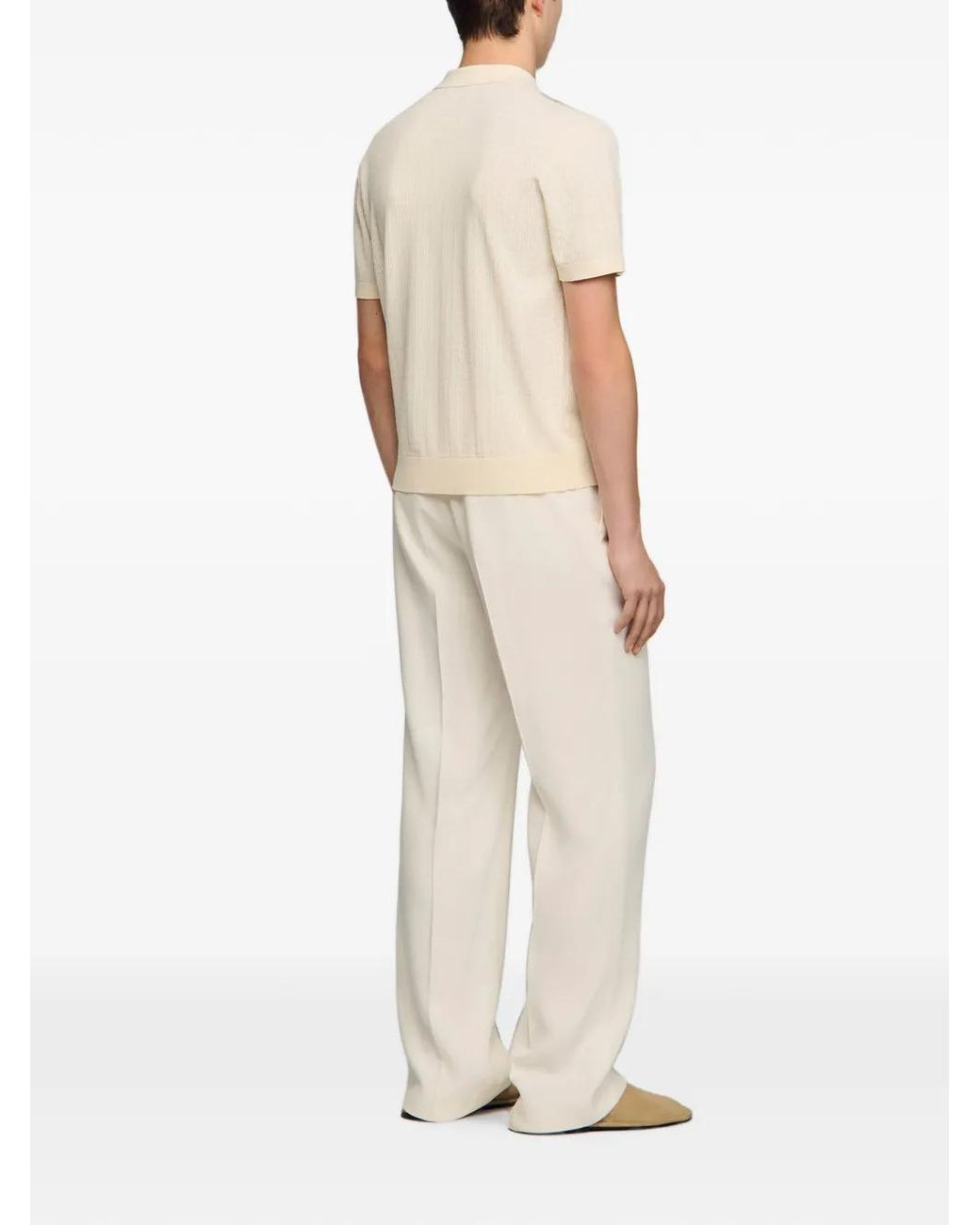Sandro White Openwork Shirt for men