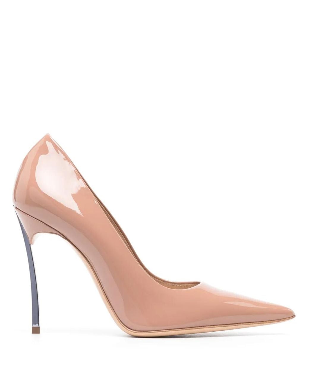 Casadei Pink Superblade 100 Patent Leather Pumps Shoes