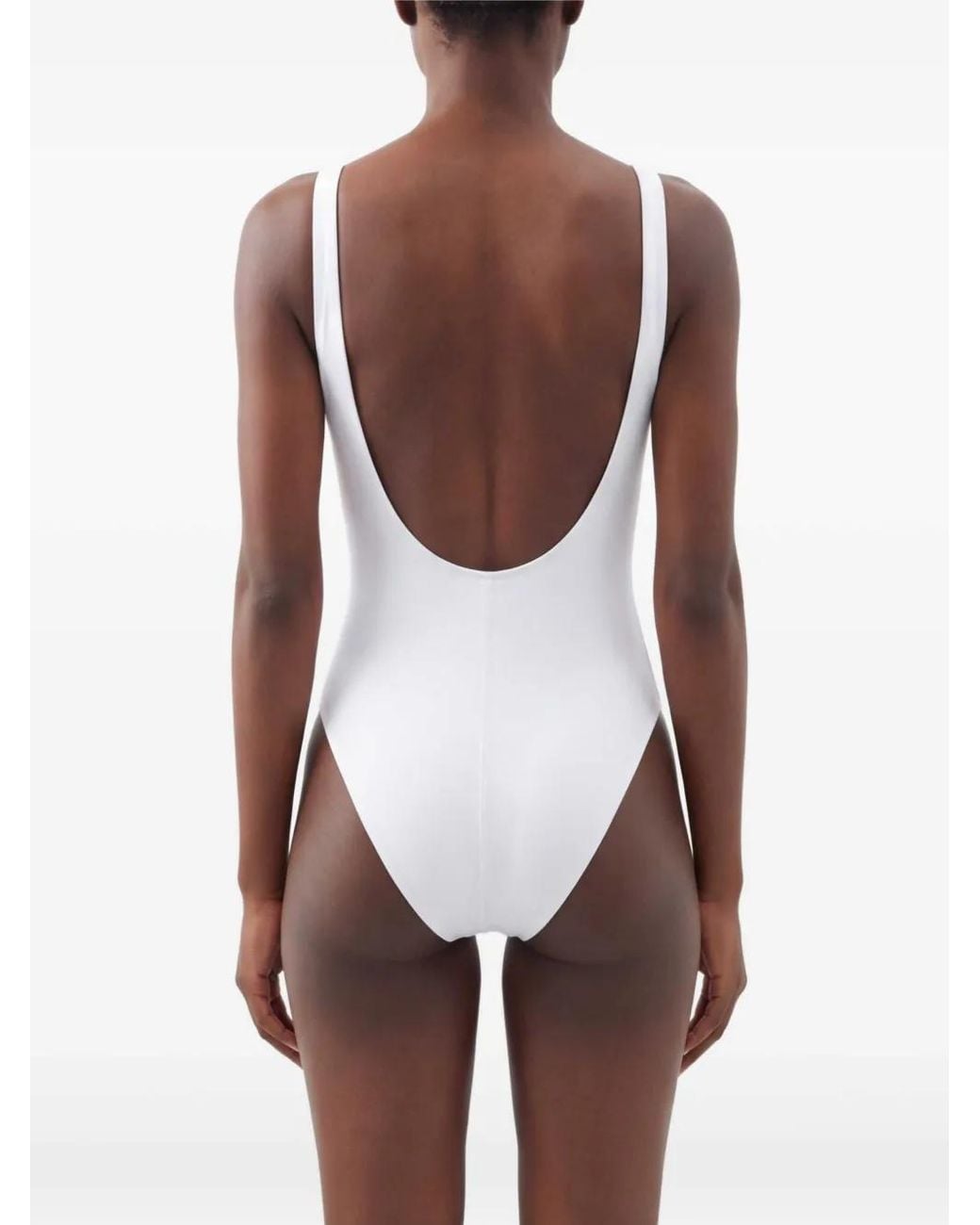 Versace White Logo Swimsuit