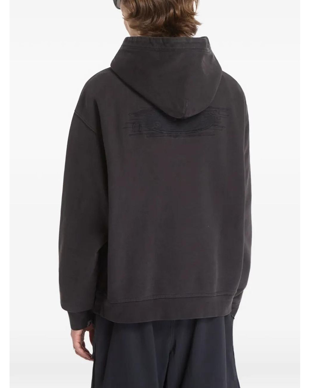 Oakley Gray Echo Mod Embroidered Hoodie for men