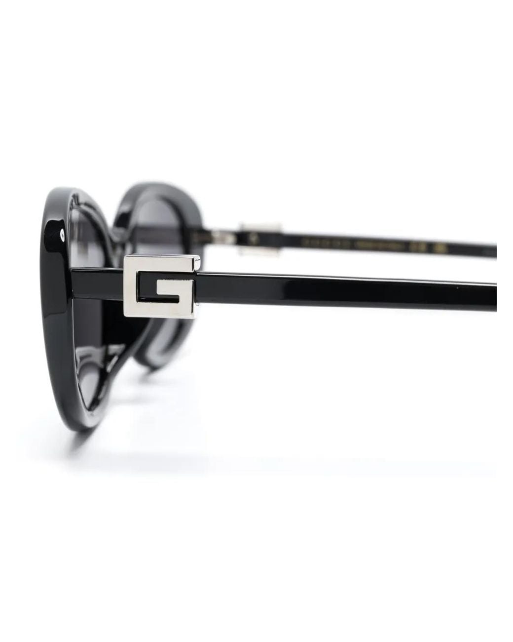 Gucci Gray Oval-Frame Sunglasses