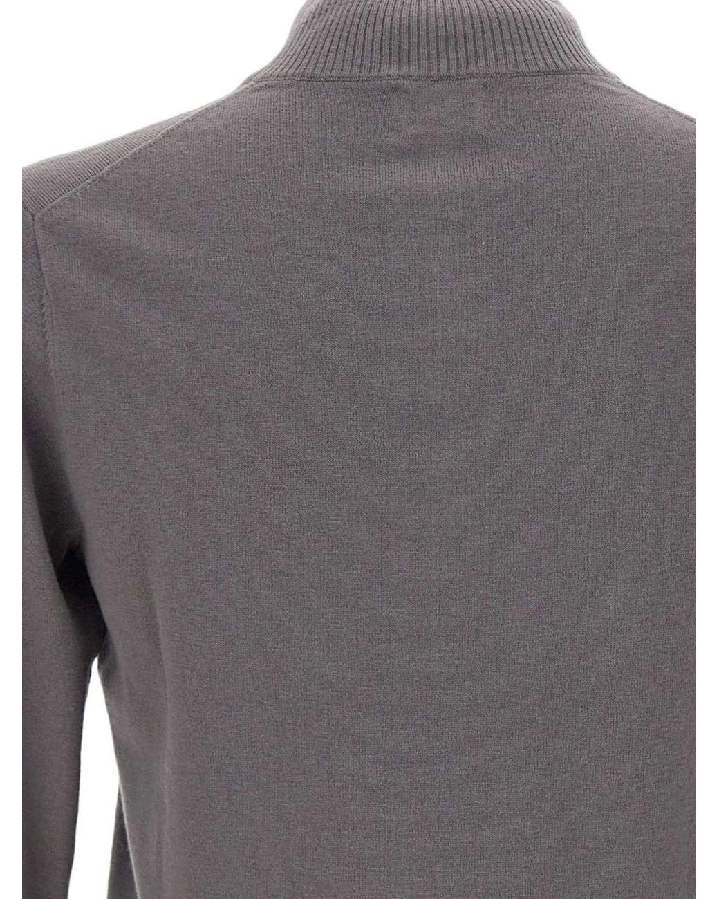 Pull Côtelé À Col Zippé Sun 68 pour homme en coloris Gray