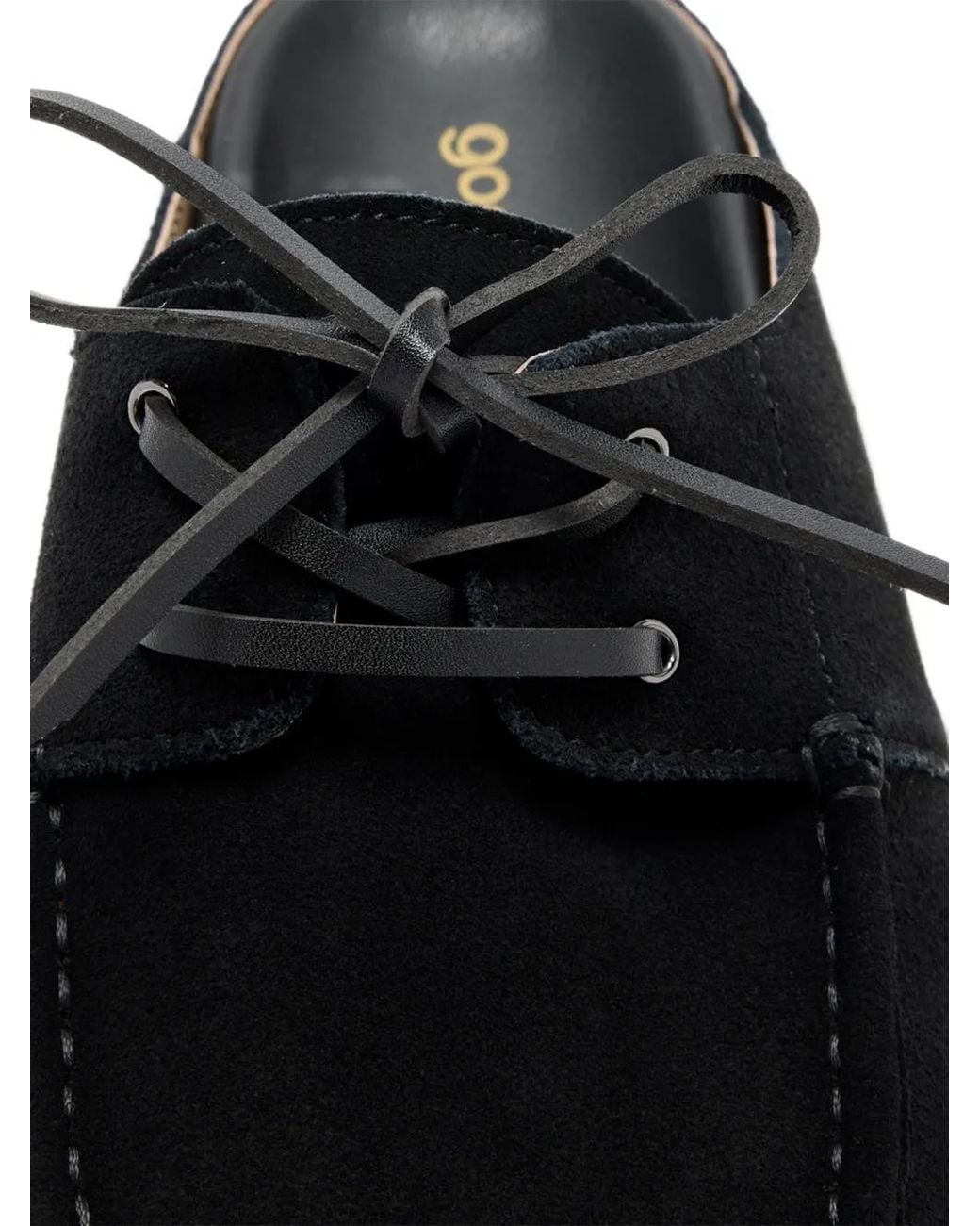 Goodnews Black Kindlin Lace-Up Suede Mules
