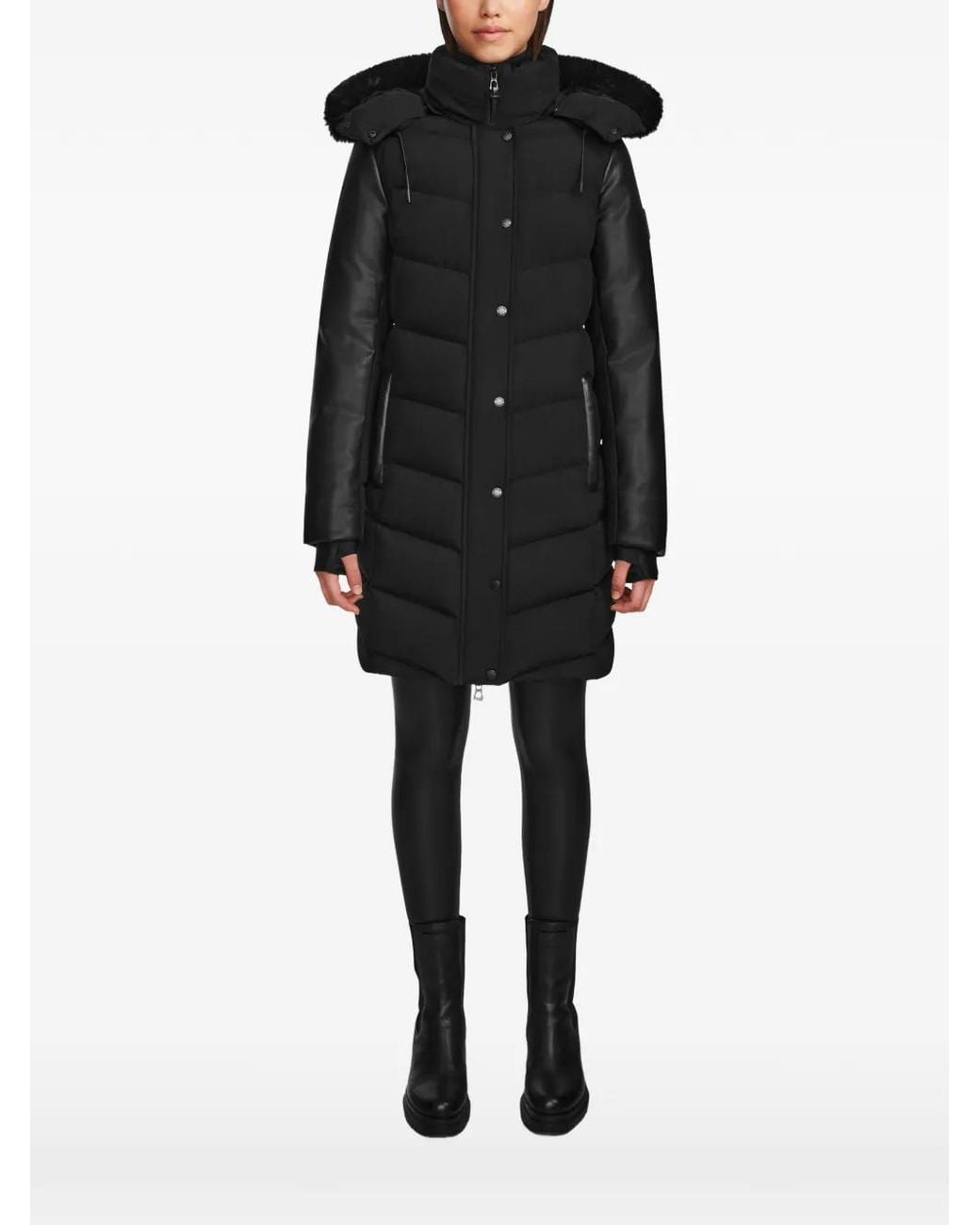 Rudsak Black Parka Elsa À Design Matelassé