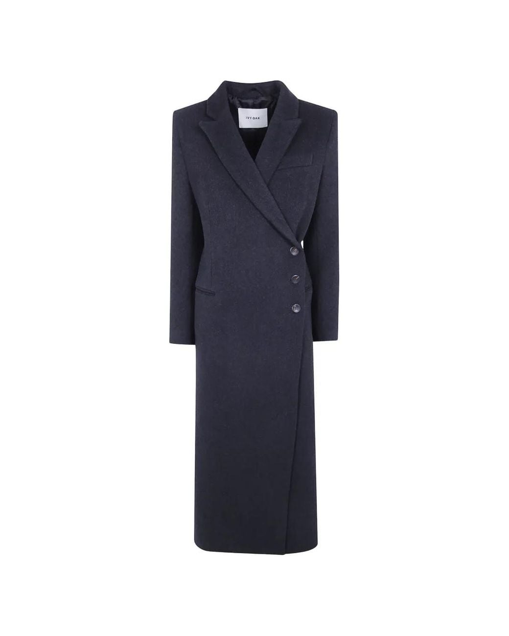 IVY & OAK Blue Ioclio Double-Breasted Wool Coat