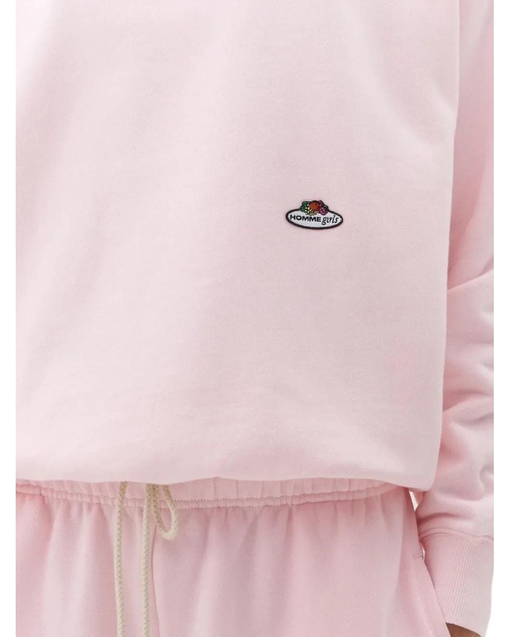 HOMMEGIRLS Pink X Fruit Of The Loom Sweat À Patch Logo