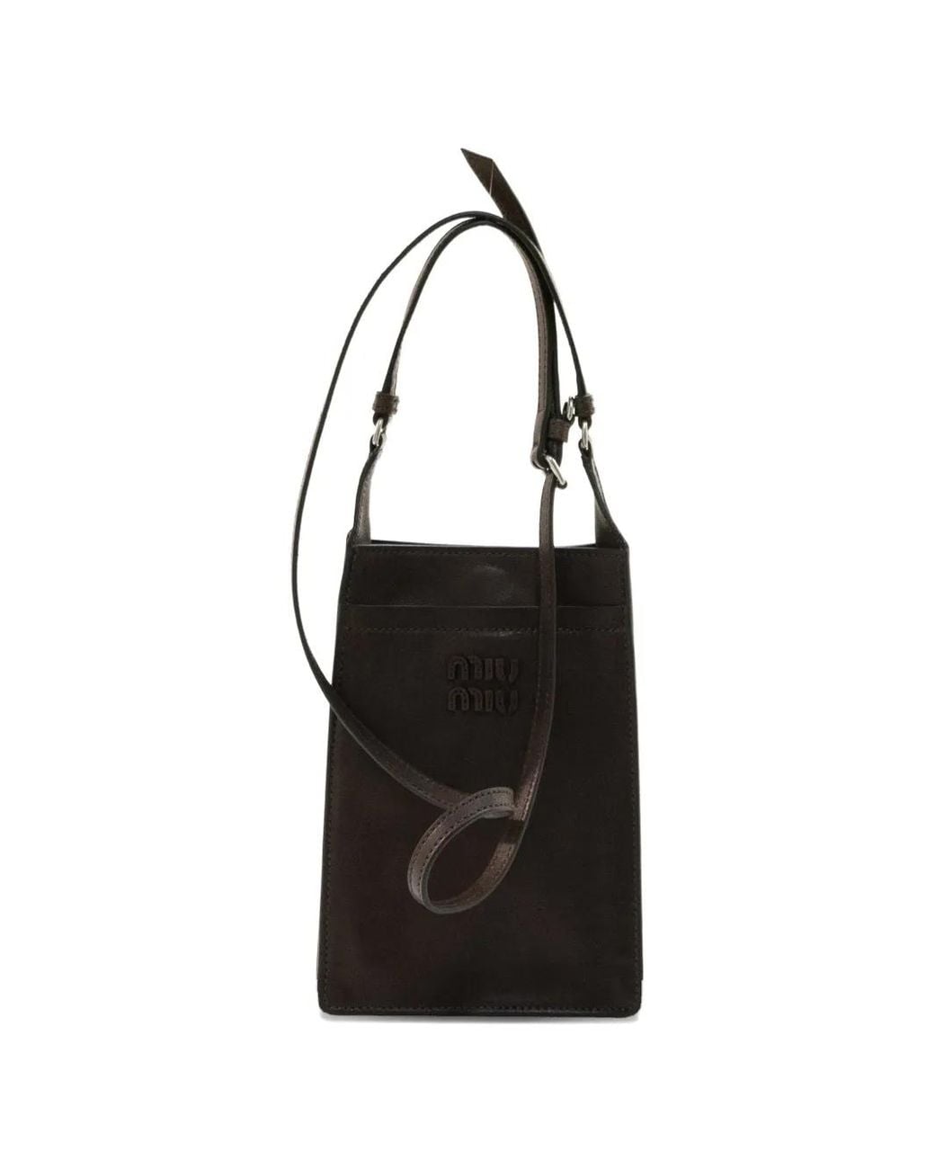 Miu Miu Black Nappa Leather Pouch