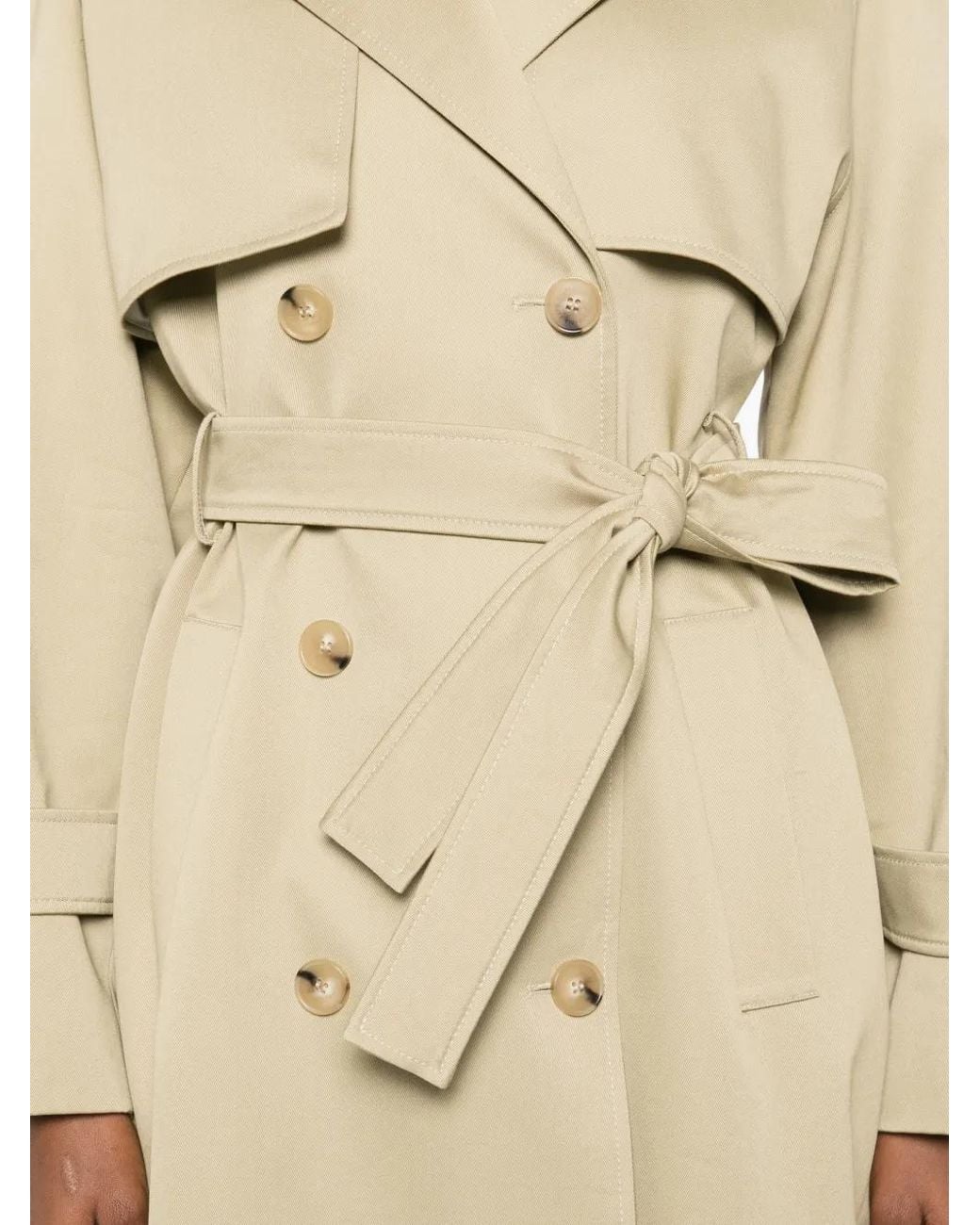 Patrizia Pepe Natural Cotton Trench Coat