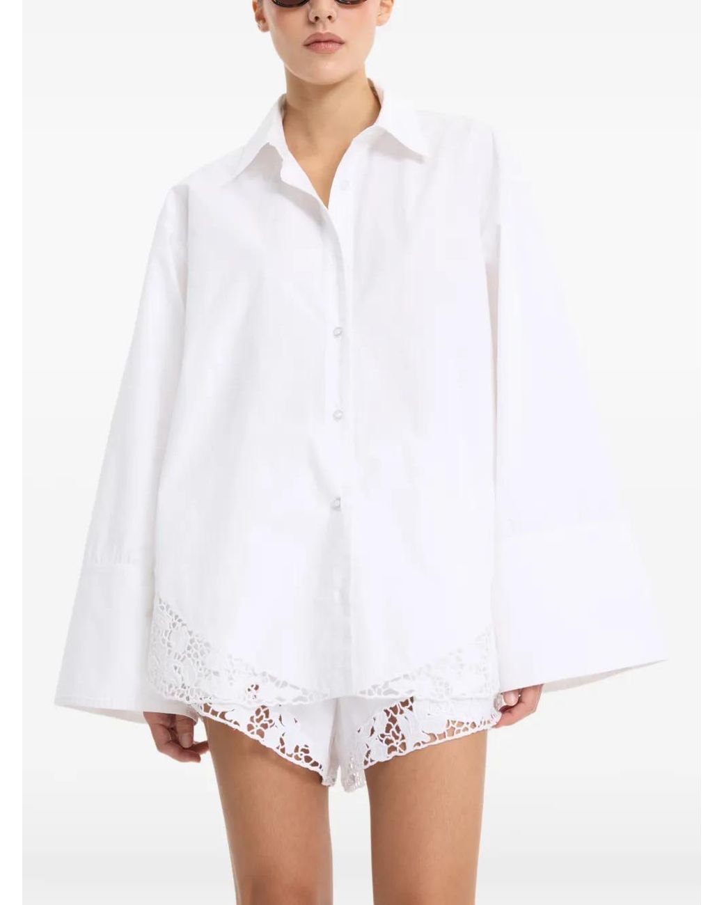 ROTATE BIRGER CHRISTENSEN White Oversized Shirt