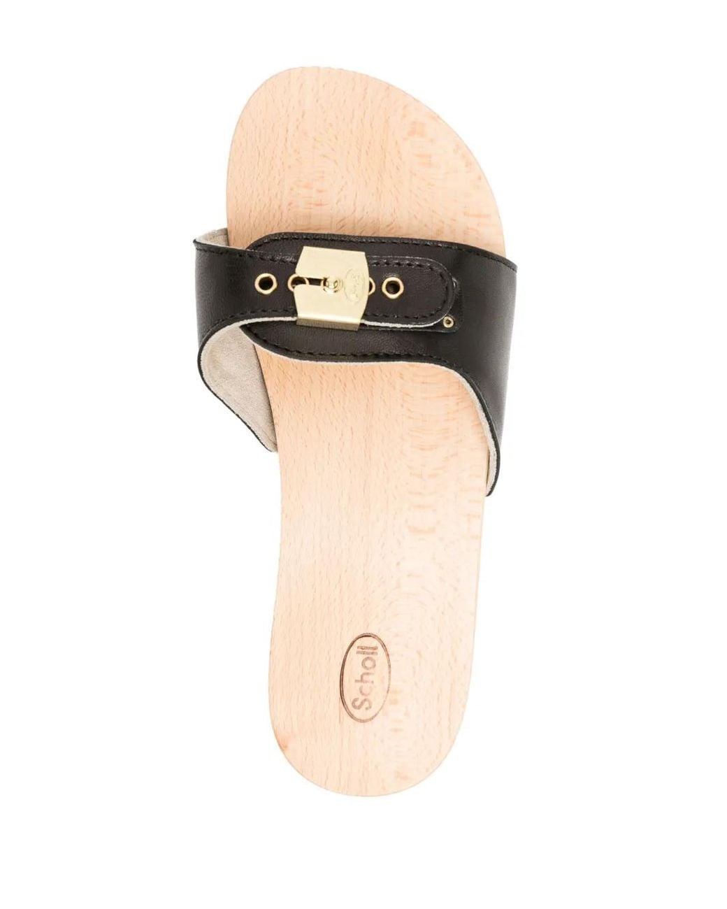 Scholl Black Claquettes Pescura En Cuir