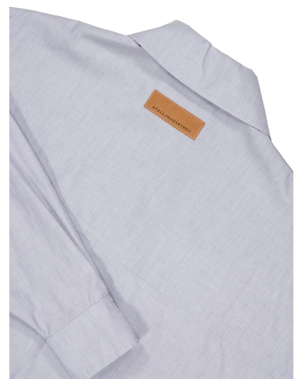 Stella McCartney Blue Cotton Overshirt