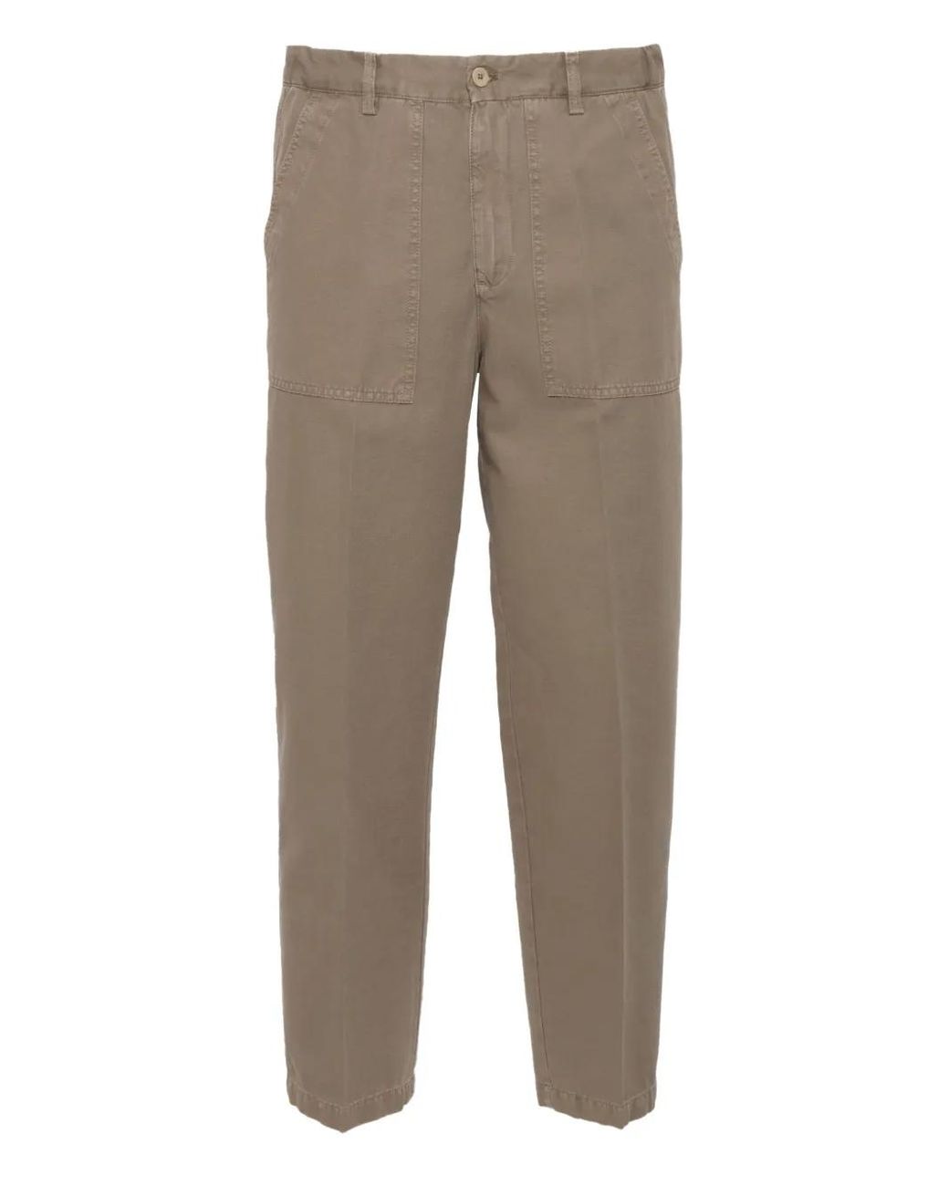 Briglia 1949 Gray Patch-Pocket Trousers for men