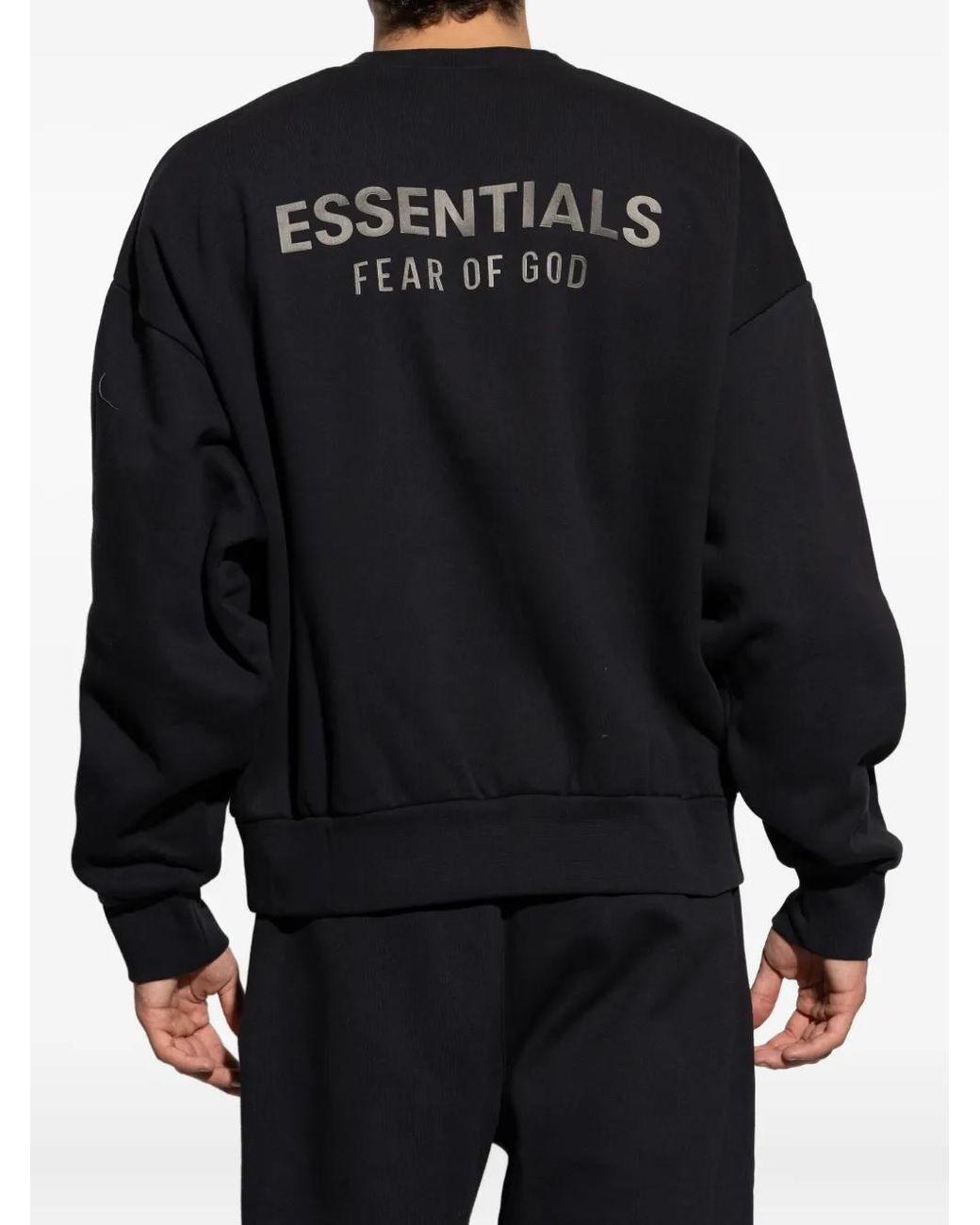 Fear Of God Blue Logo-Print Cotton Sweatshirt for men