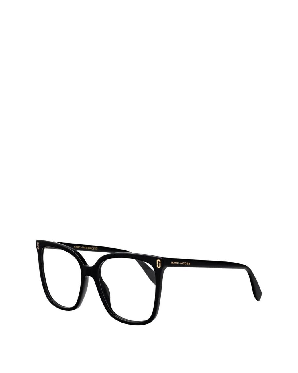 Marc Jacobs Black Rectangle Logo Glasses