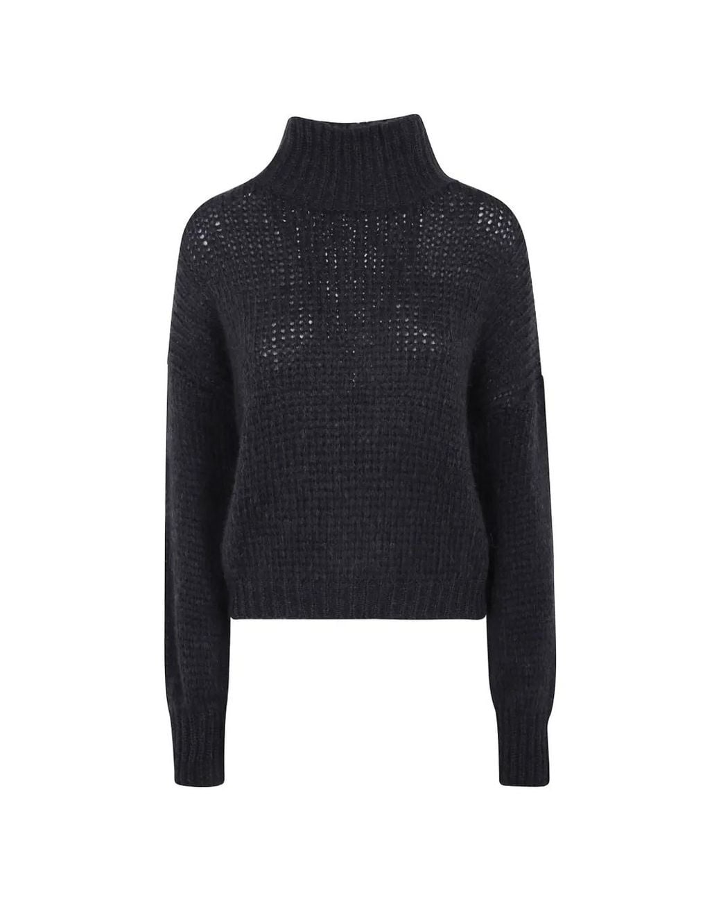 Nuur Blue Alpaca-Wool Turtleneck Sweater