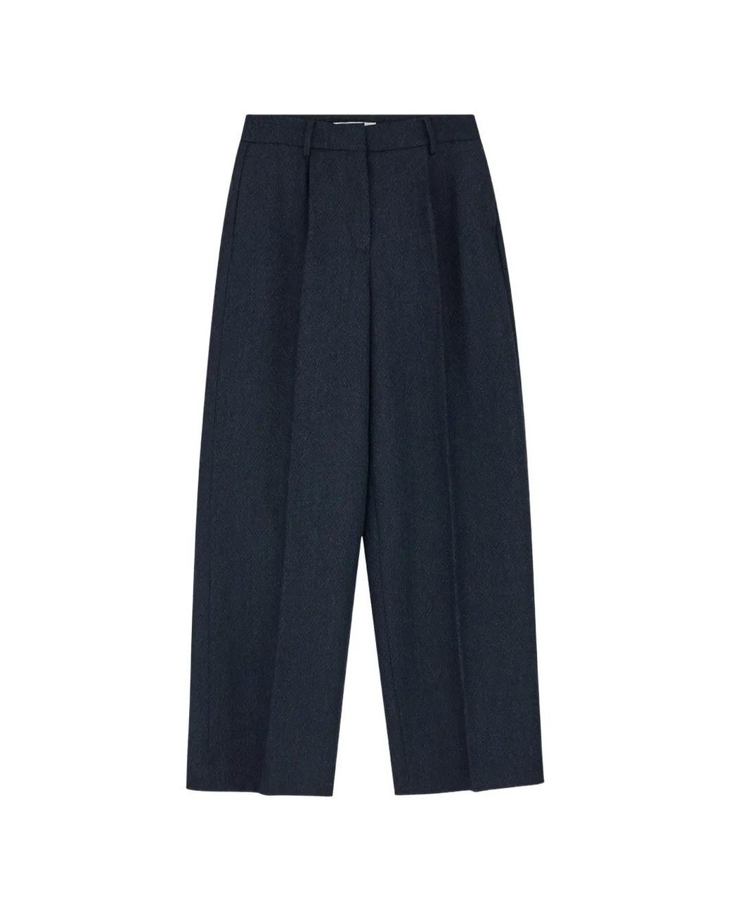 Skall Studio Blue Pantalon Thom À Design Plissé