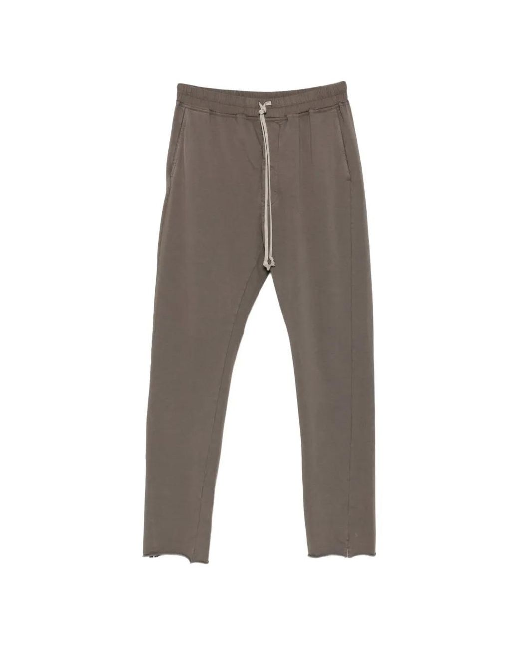 Rick Owens Gray Drawstring Track Pants for men