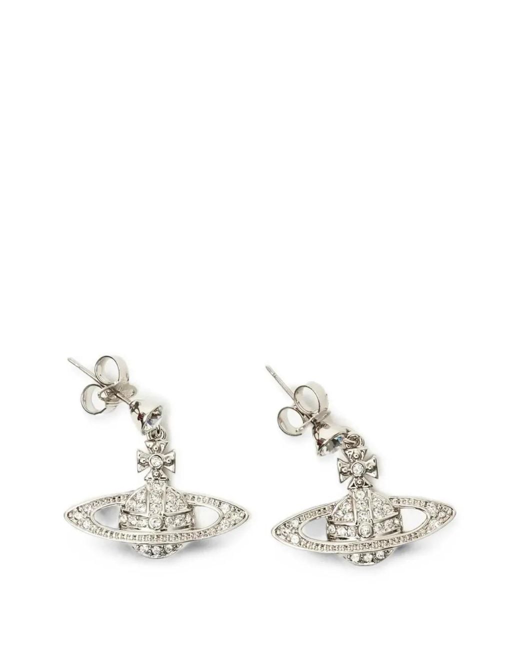 Vivienne Westwood Natural Mini Bas Relief Drop Earrings