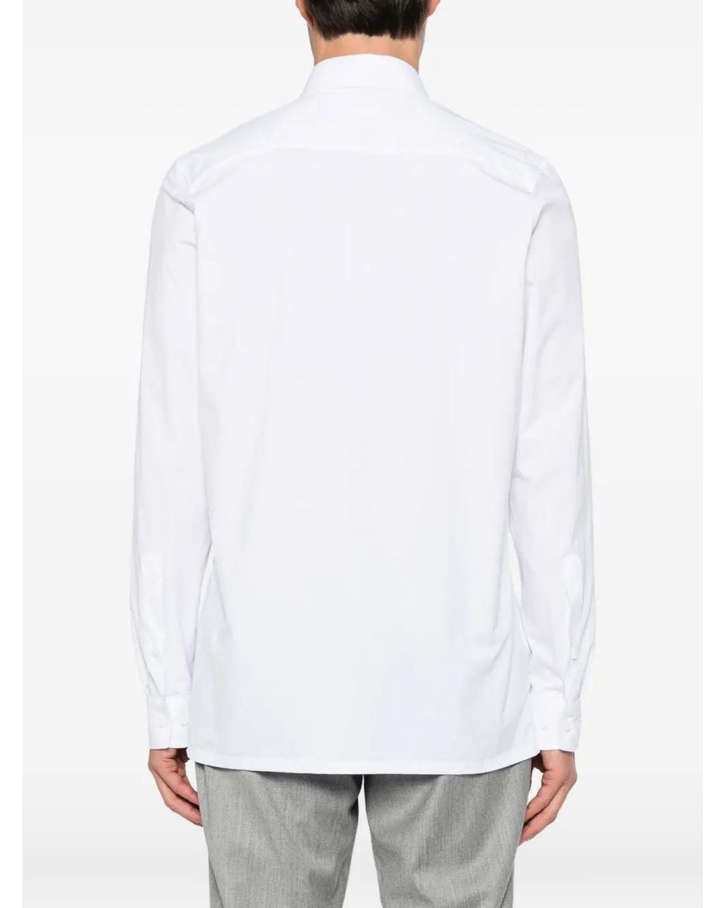 Olymp White Long-Sleeve Shirt for men